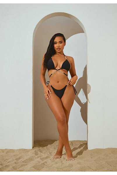 BF Bikini Fashion Σετ μπικίνι με λεπτομέρεια από πέτρα Faciss