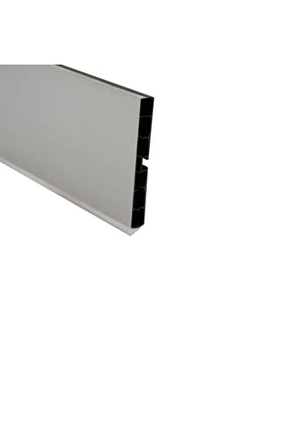 A1 Baza Pvc Profil 100mm Kaplamalı Metalik Gri