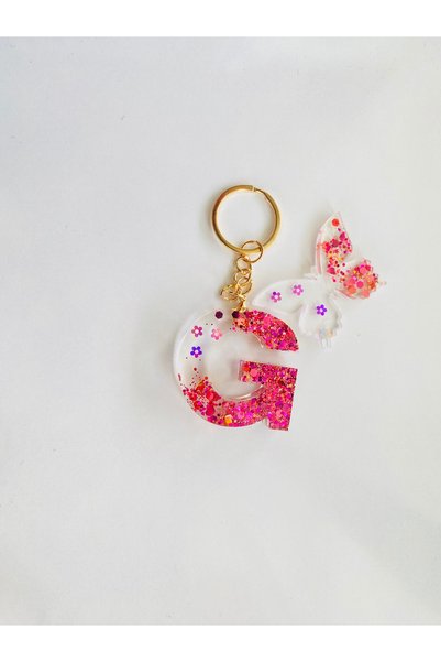 Ustaeller GIFT KEYCHAIN WITH G LETTER LIGHT