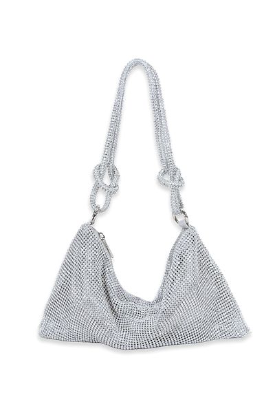 Sun Pieces Silver Colored Marla Stone Shoulder Bag