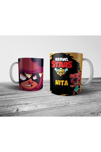 Pixxa Brawl Stars Nita - كوب موديل 1
