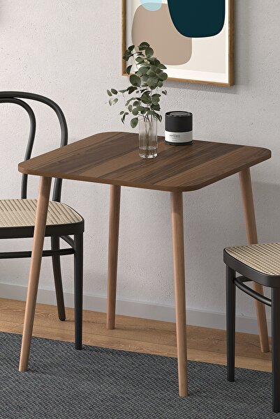 Monte Sehpa Kare Mutfak Masası 70x70 cm Ceviz