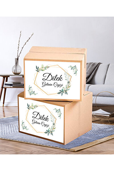 Hafsa Ticaret Çeyiz Etiketi İsme Özel A4 Ebat (29 CM X 21 CM) - 20Lİ PAKET YÜ...