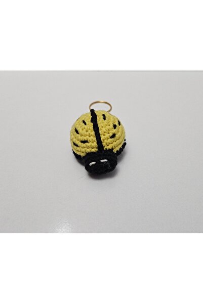 TülaysHandCraft Yellow Keychain - Ladybug