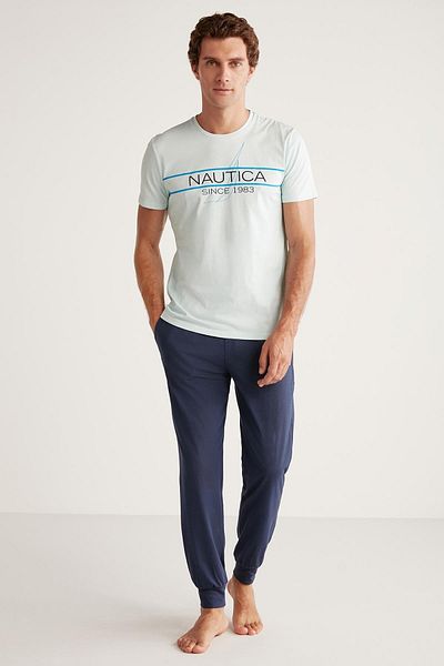 Nautica Costum de pijama cu textura moale