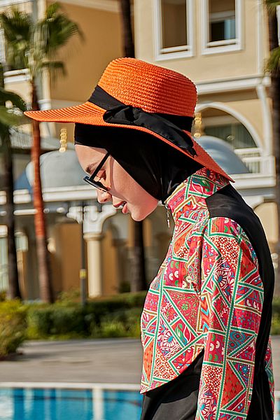 Remsa Mayo Ribbon Detailed Straw Hat Orange Rş-75