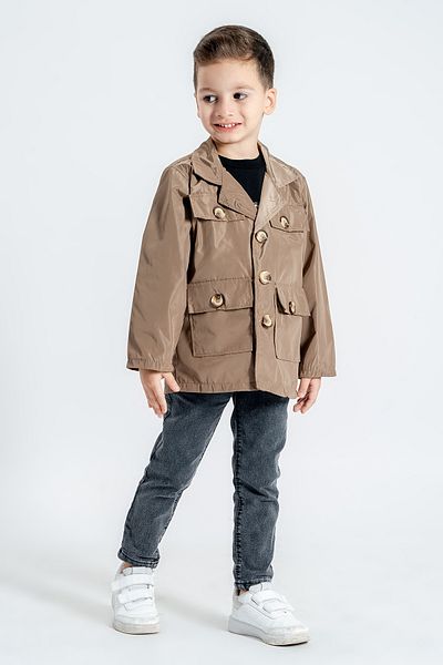 Hola Kids Комплект от 3 части за момче - тренчкот, панталон и тениска Hlk5060152