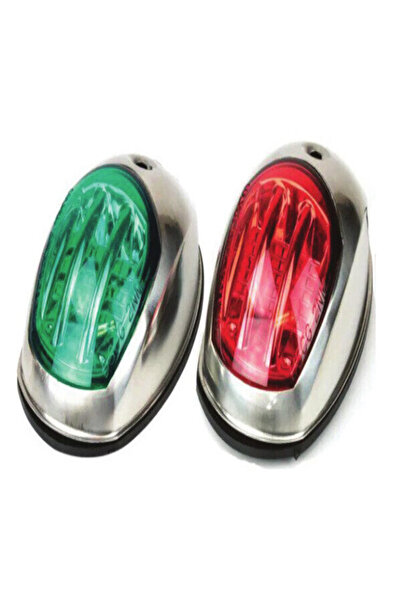 Easterner SEYİR FENERİ 12 V KROM 316 İSKELE+SANCAK TAKIM LED