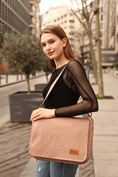 KIRASE Geantă de umăr din pânză de mărime mare Poștaș pentru femei