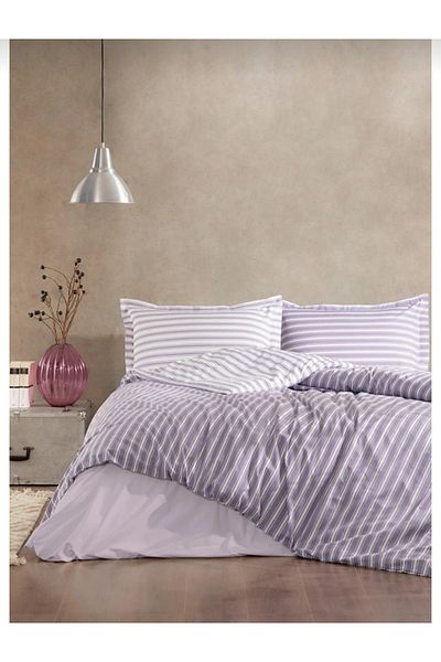 Özdilek Set cuvertură de pilota dublă (cearșaf de pat) Trioline Purple
