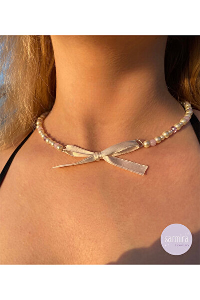 Coquette Ribbon Bowknot Necklace