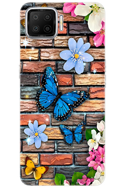 OPPO A73 (CPH2095) Uyumlu Kılıf Desen Baskılı Silikon Kelebek STK:672 CP-gkulbUp