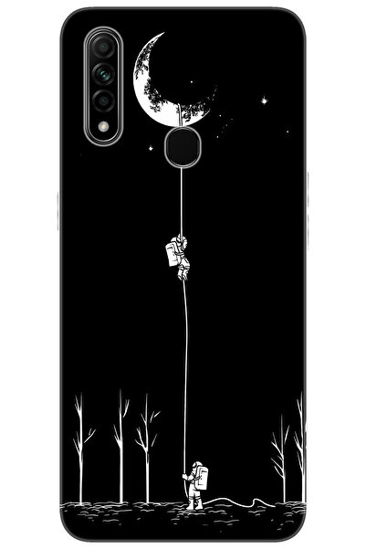 OPPO A31 (CPH2015) Uyumlu Kılıf Desen Baskılı Silikon Astronot Serisi STK:100...