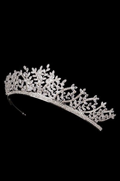 Limelia Coroană de zircon pentru mireasă strălucitoare cu pietre aplicate - p...