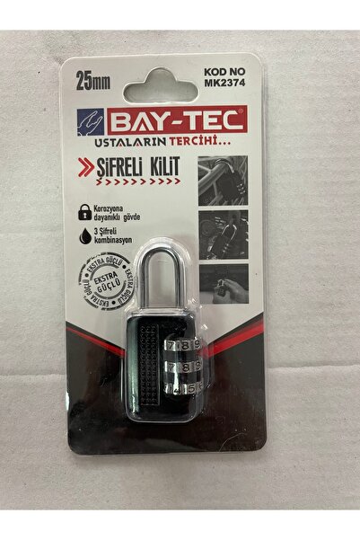 Baytec Combination Padlock 25mm