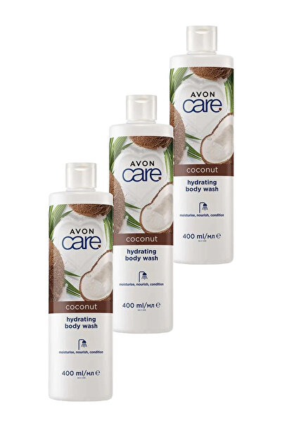 AVON Care Coconut Hindistan Cevizi Nemlendirici Duş Jeli 400 Ml. Üçlü Set