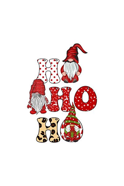 MAARS Christmas Decorations Hohoho Santa Claus Glass Wall Sticker 25x35 Cm