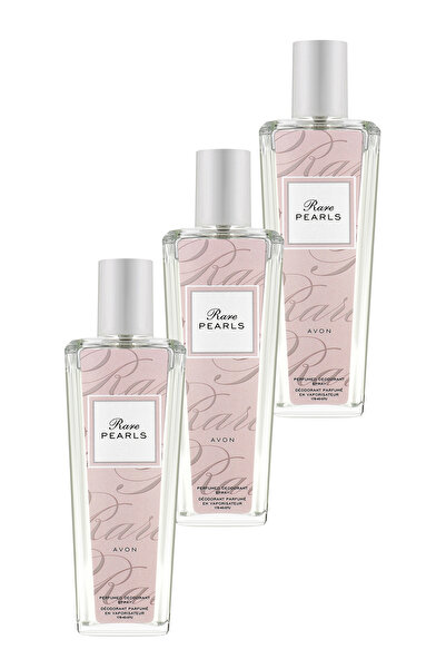 AVON Rare Pearls Parfümlü Deodorant Vücut Spreyi 75 Ml. Üçlü Set