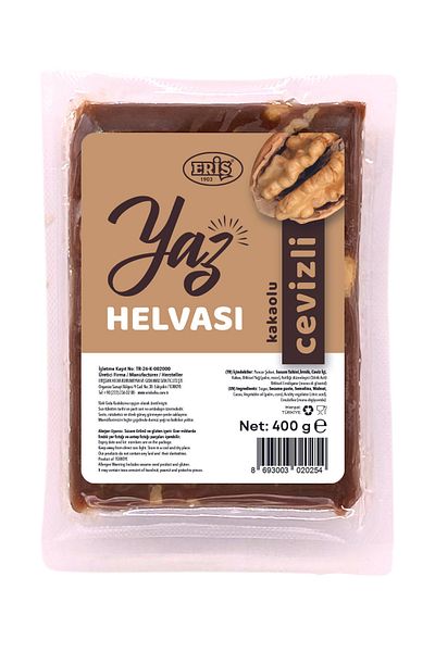 Eriş Helva 400 Gr Summer Halva with Walnut and Cocoa