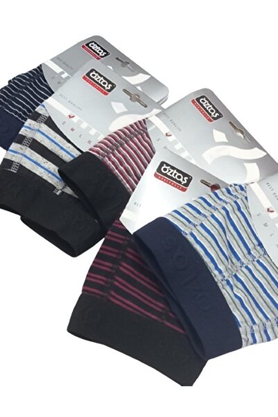 hefox 5 Pieces Men's Striped Lycra Boxers by öztaş