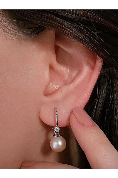 Sirius Pırlanta Kadın Pırlanta Taşlı Inci Küpe