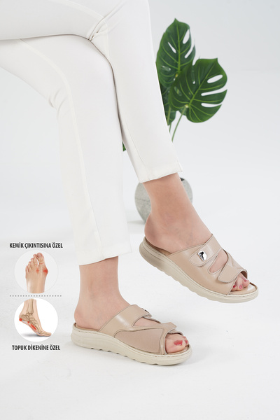 MİRA TERLİK ORTOPEDİK TERLİK VE AYAKKABI Mira Orthopedic Extra Comfortable Hallux Valgus Bone Protrusion Slippers