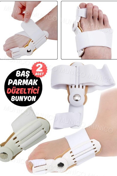 Munico 2 Adet Ayak Ağrı Halluks Valgus Düzeltme Ortopedik Ayak Tüm Bedenlere ...