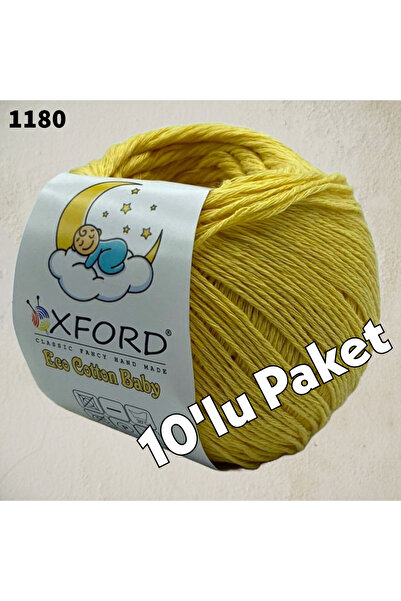 Oxford İplik 10 عبوات من القطن الصديق للبيئة للأطفال - خيط قطني رفيع - كروشيه...