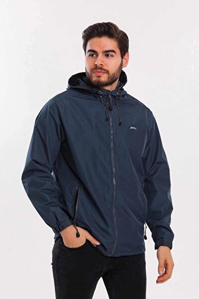 Slazenger Ανδρικό αδιάβροχο Ofans ST21JE060-807 Ανδρικό αδιάβροχο χρώματος βενζίνης