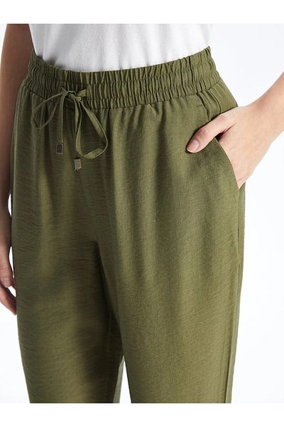 LC Waikiki Pantaloni de damă LCWAIKIKI Classic cu talie elastică tăiat morcov