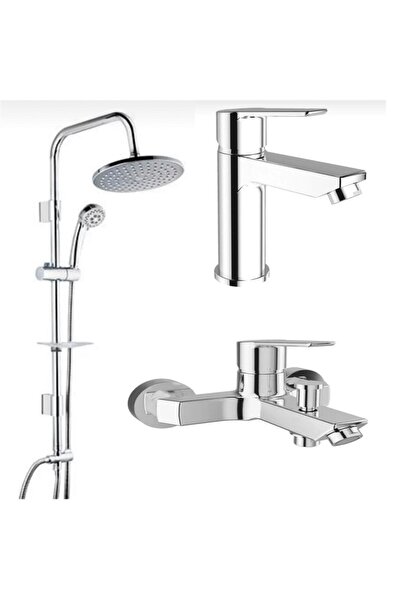 KALE Mare Banya Mare Lavabo Bataryası Ve Tema 53250 Tepe Duş Seti