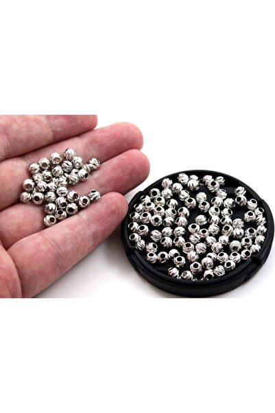 yfhobi 10 Adet - 5 mm Pirinç Üzeri Rodyum Kaplama Dorika Boncuk, 1. KALİTE KA...