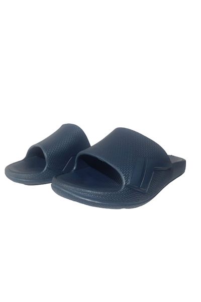 GEZER Ανδρικές παντόφλες κήπου μπάνιου Navy Blue Side Wavy Gzerr32-797