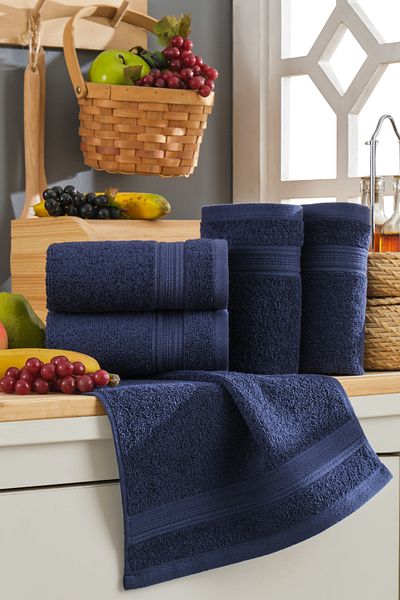 TABEA HOME Rei 5 törölközőkészlet - 100% Eksta puha és nagy nedvszívó képességű 35x35 cm