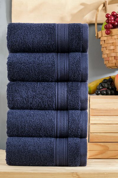 TABEA HOME Rei 5 törölközőkészlet - 100% Eksta puha és nagy nedvszívó képességű 35x35 cm