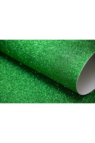 Lino Glittery Cardboard 250 Gr.5-Piece Green (50X70 CM.)-sim Does Not Shed