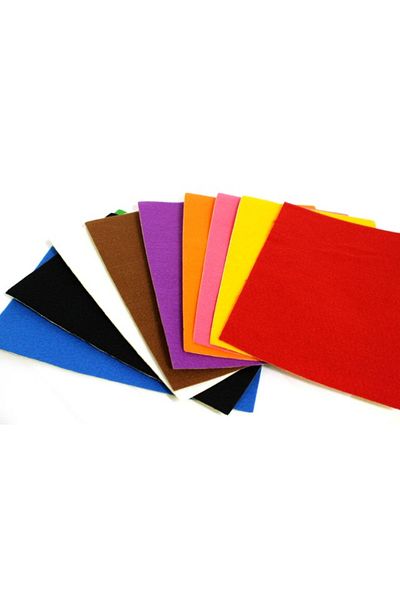 Lino Felt 10 Colors 35X50 cm 2740Jq (Pack of 10)