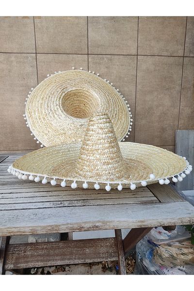 AKTEZ-EL Big Straw Original Mexican Hat