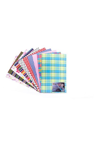 Lino Eva 50x70 Cm.10 Color Fabric Patterned Pack of 10
