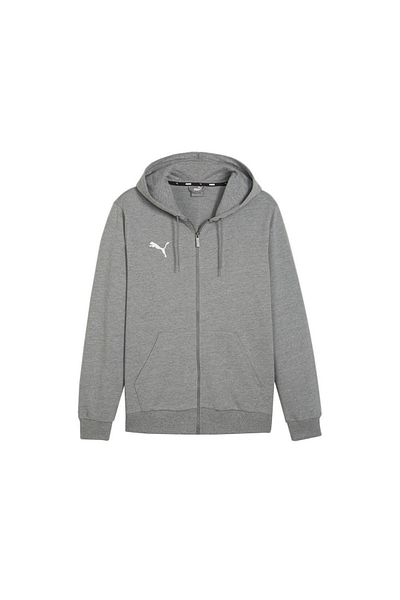 Puma Ανδρικό μπουφάν ποδοσφαίρου Casuals Hooded 65859533   Γκρί