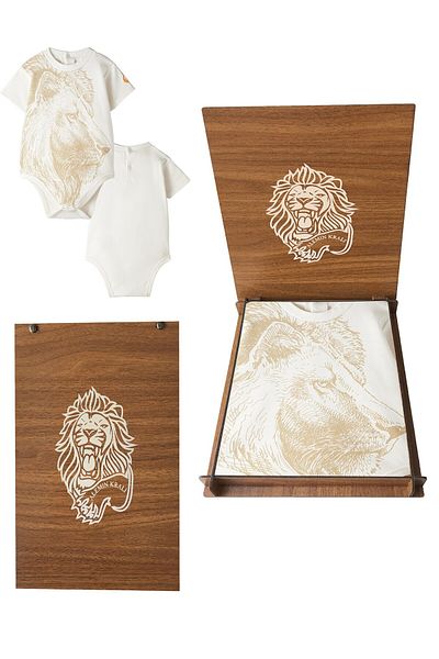 Galatasaray Lion Patterned Licensed Body - Wooden Box