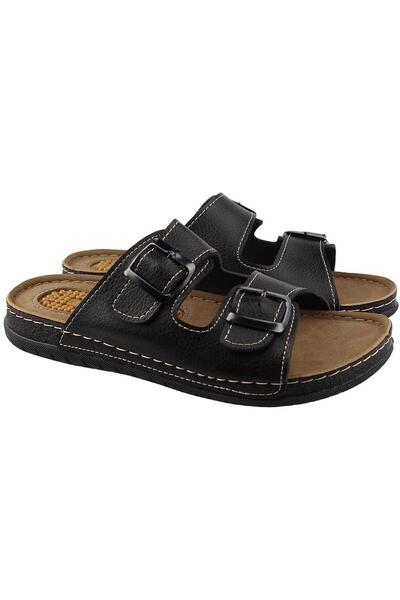 GEZER 12545 Чорні щоденні літні чоловічі капці