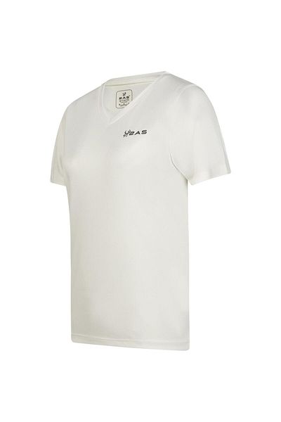 2AS Tricou alb Freda cu decolteu în V pentru femei