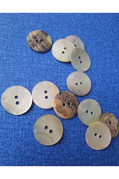 Beyna SEDEF 1ST QUALITY NATURAL REAL SEDEF 2.5 CM BUTTON 1 PACK 10 PIECES