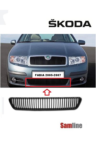İthal Skoda Fabıa 2005-2006-2007 Uyumlu Ön Tampon Orta Izgarası (TAMPON ORTA ...
