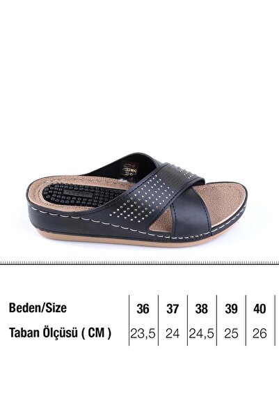 GEZER 11259 Papuci negri pentru femei zilnice