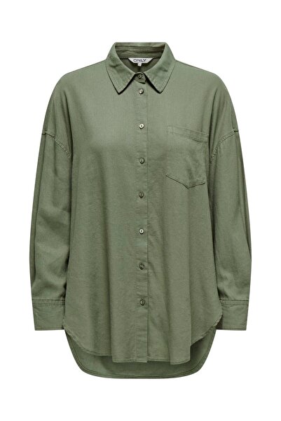 ONLY Cămașă ONLCORINA-CARO L/S LOOSE SHIRT PNT Cămașă din in