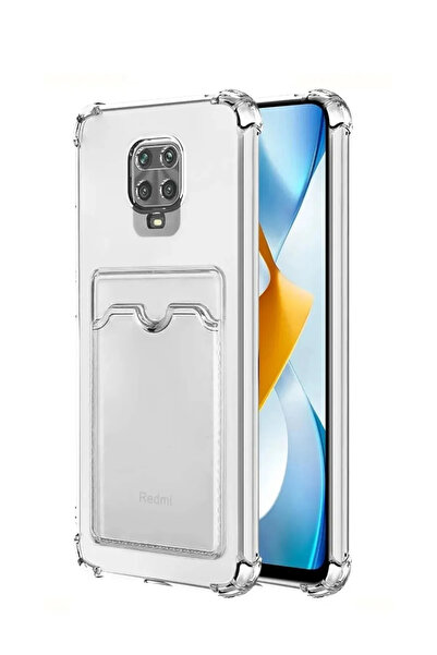 emybox حافظة هاتف Redmi Note 9 Pro / 9S مع حامل بطاقات شفاف من السيليكون المم...