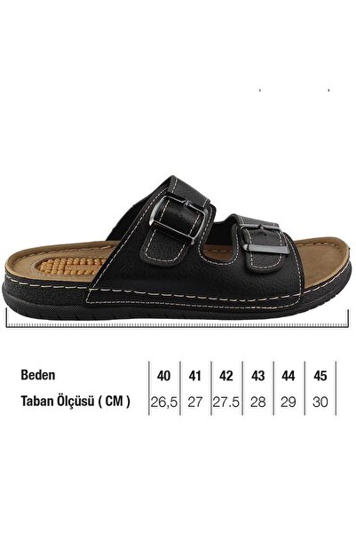 GEZER 12545 Чорні щоденні літні чоловічі капці