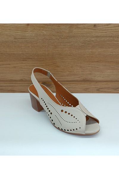 Venüs 1857225 Μπεζ γνήσιο δέρμα casual γυναικεία σανδάλια